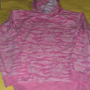 Bold Pink  Camo. A.L.F Graphic Hoodie